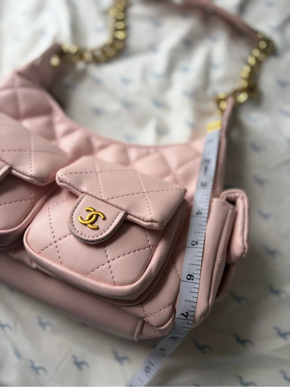 CC Pocket Hobo Blush Pink Shoulder Bag